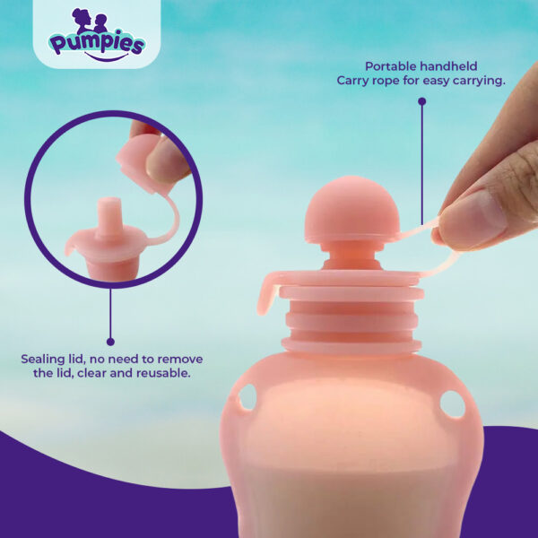 Silicone Reusable Milk Storage Bottles - Image 3